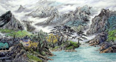 Montagne et de l\'eau - peinture chinoise