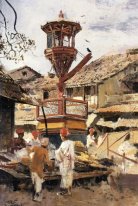 Birdhouse et marché Ahmedabad, en Inde