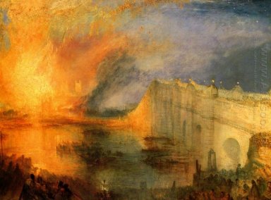 El Burning de las casas del Parlamento 1