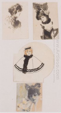 Illustrazione Per Il viennese Fashion Magazine 1890