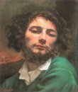 Self Portrait der Mann mit einem Rohr 1849