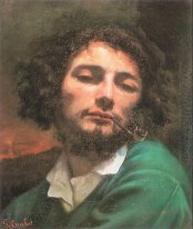 Självporträtt Mannen med en Pipe 1849