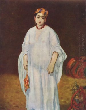 ung kvinna i orientalisk dräkt 1871