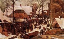 De Aanbidding van de Koningen In De Sneeuw 1557