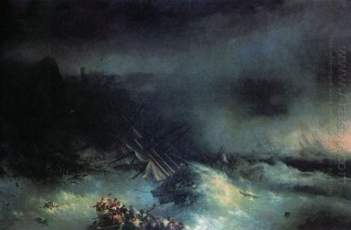 Tempest Naufragio della nave straniera 1855