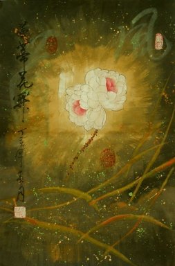 Lotus Chinees schilderij