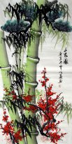 Bamboo (Tres Amigos de Invierno) - la pintura china