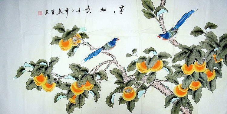 Chinese Magpie Painting