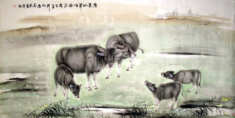 Chinese Animals-Cow Painting