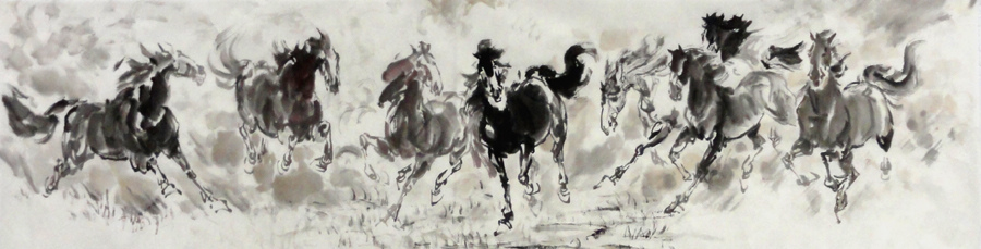 Chinese Painting of Galloping Horse