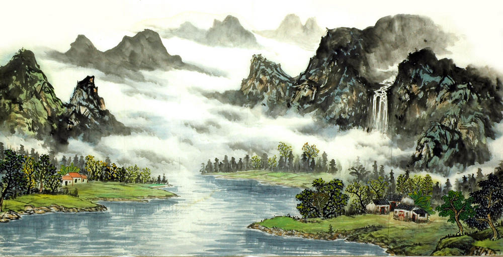 Chinese Mountain and Water Painting
