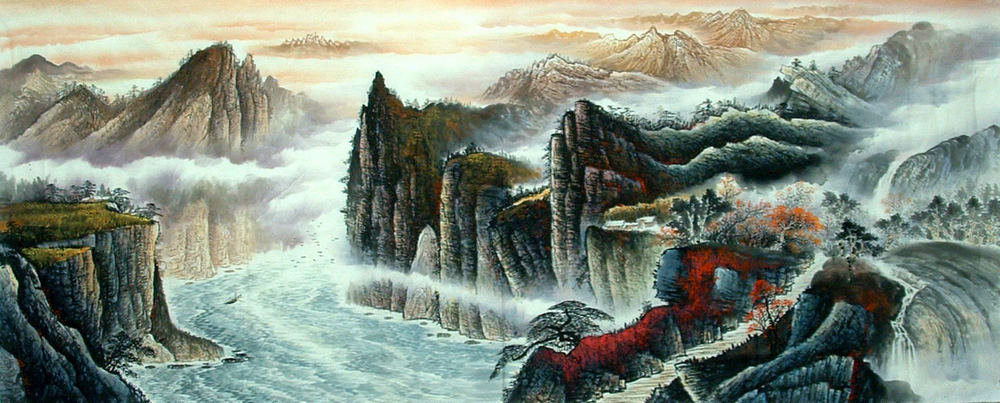 Chinese Mountain Painting