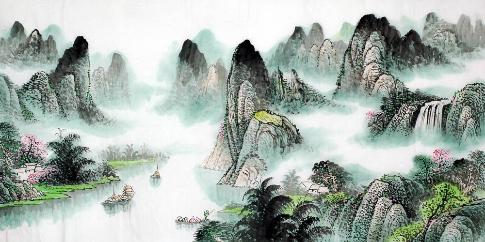 Chinese Mountain and water Painting