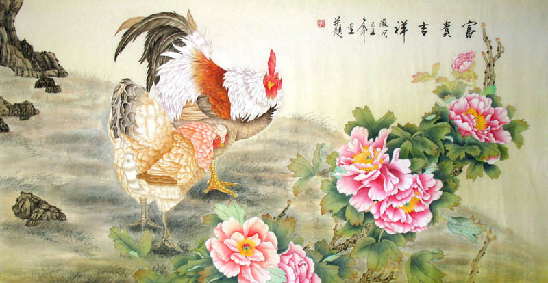 Chinese Animals-Chicken Painting