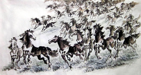 chinese horse painting xu beihong