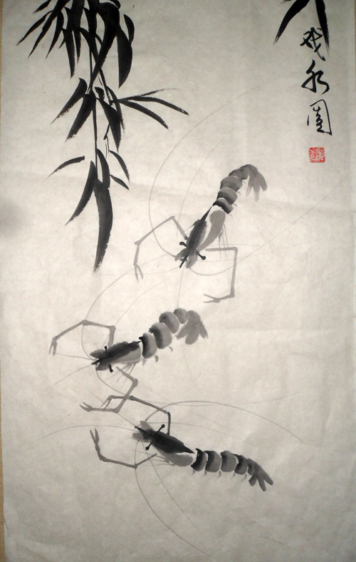 Chinese painting-Shrimp