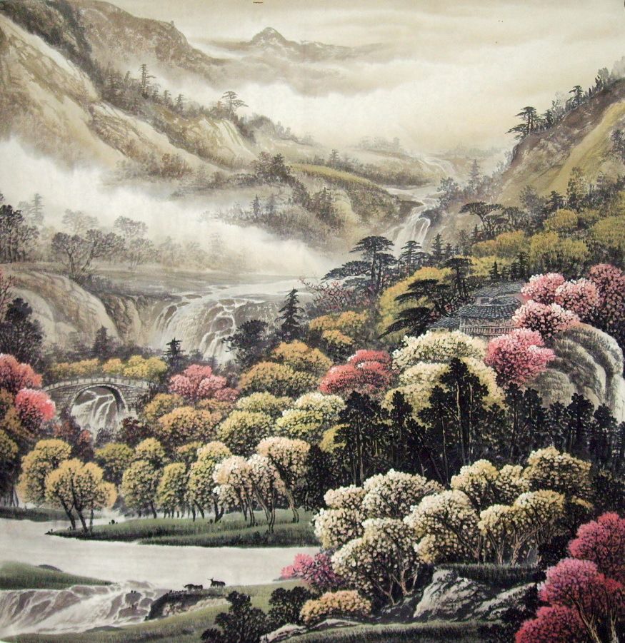 Chinese Mountains and Water Painting