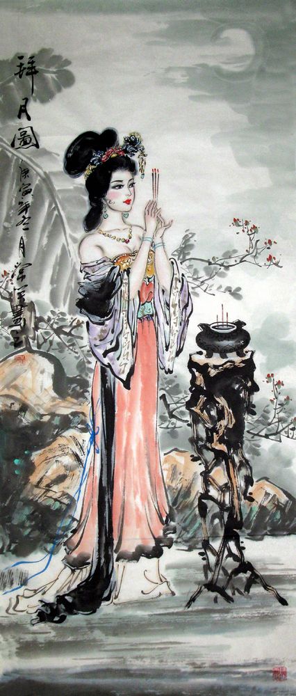Chinese Beautiful Lady-Diao Chan Painting
