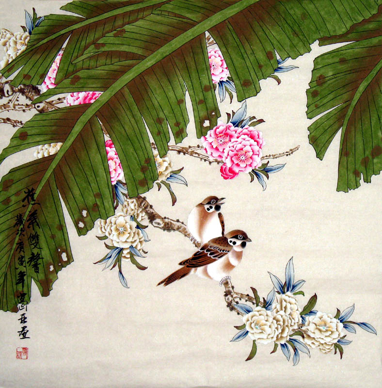 Chinese Birds&Flower Painting