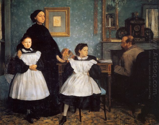 The Belleli Family 1862 by Edgar Degas