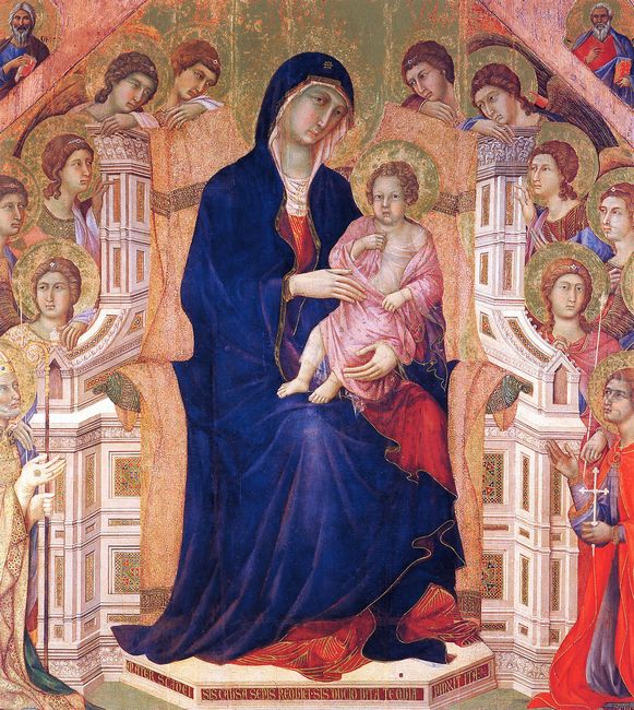 Madonna and Child on A Throne