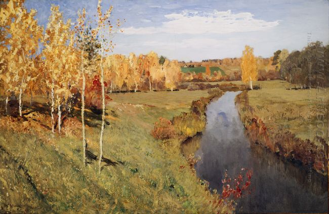 Golden Autumn 1895 by Isaac Levitan