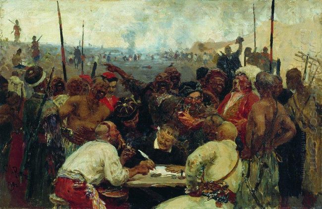 Zaporozhtsy by Ilya Repin