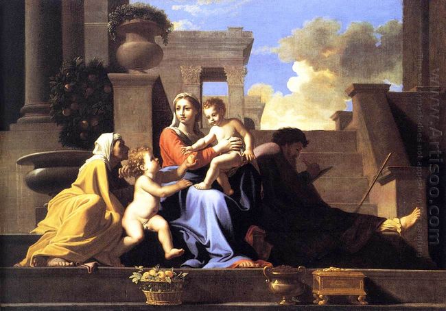 Holy Family On The Steps