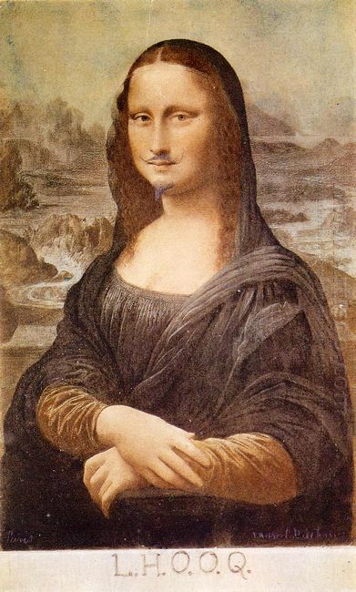 L.H.O.O.Q Mona Lisa With Moustache 