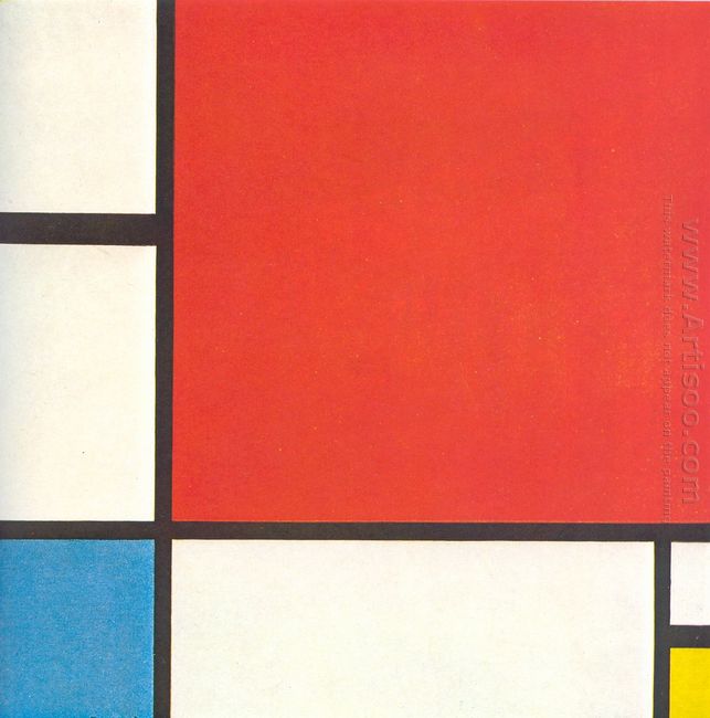 Composition With Red Blue And Yellow 1930