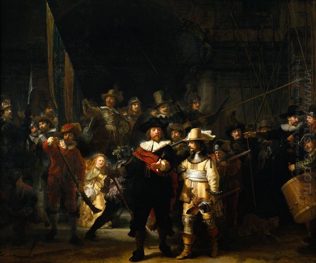 The Nightwatch 1642 by Rembrandt Van Rijn 