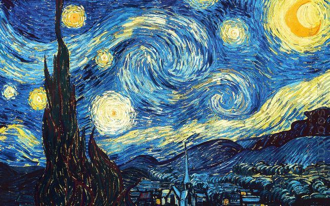 The Starry Night 1889 by Vincent Van Gogh