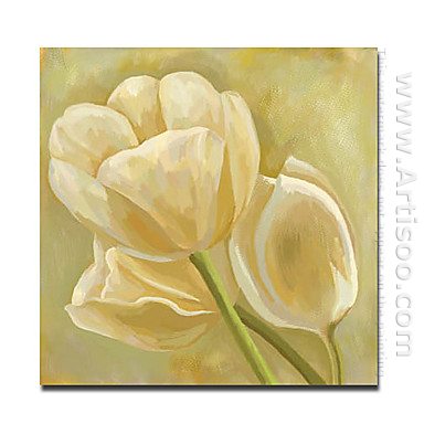 Hand-painted Floral Oil Painting - Set of 3