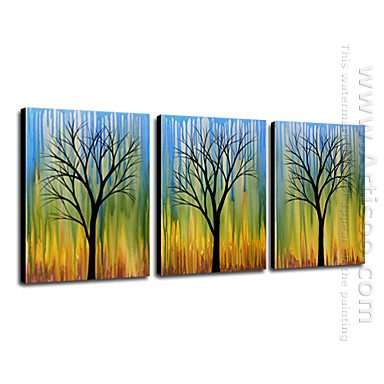 Hand-painted Oil Painting Landscape Landscape - Set of 3