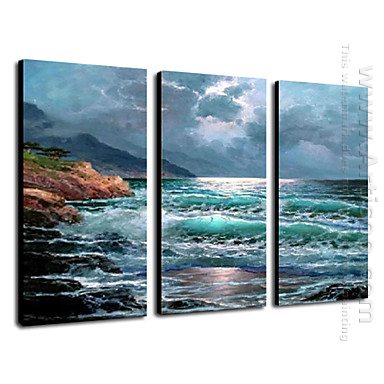 Hand-painted Oil Painting Landscape Landscape - Set of 3