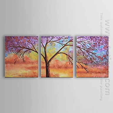 Hand-painted Oil Painting Landscape - Set of 3 1302-LS0217