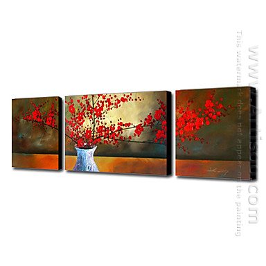 Hand-painted Oil Painting Still Life Landscape - Set of 3