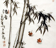 Chinese bamboo paintings
