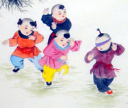 Chinese boys paintings