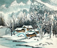 Chinese snow paintings