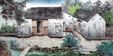 Village - Pintura Chinesa