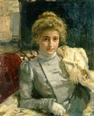 Блондин Портрет Tevashova 1898