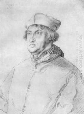 Porträtt av Kardinal albrecht Brandenburg