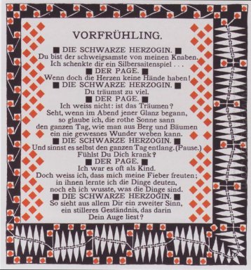 Early Spring Illustration auf ein Gedicht von Rainer Maria Rilke