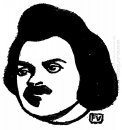 Escritor francês Honor De Balzac 1895