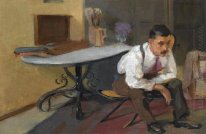 Der Künstler in seinem Studio