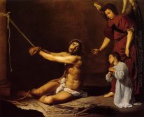 Kristus Efter Flagellationen vägs av kristna Soul