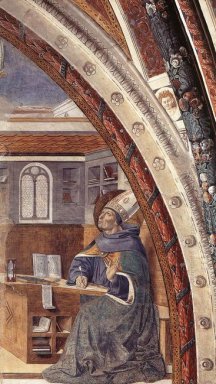 Блаженный Августин S Видение святого Иеронима 1465