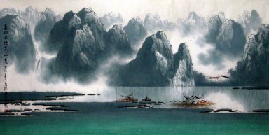 Montagnes - Peinture chinoise