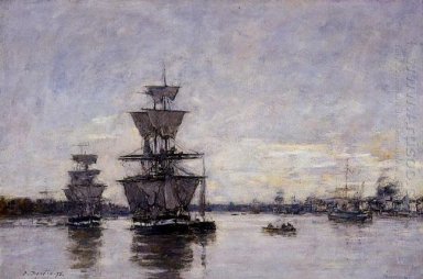 Hamnen i Bordeaux 1875